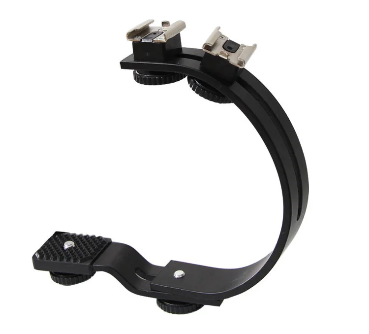 Универсальный металлический штатив-держатель для вспышки c-типа используется