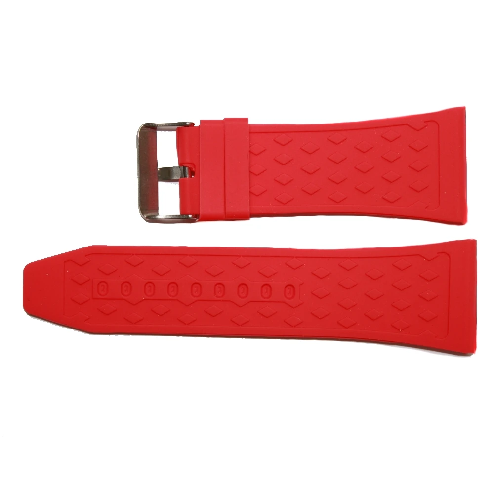 Ремешок для часов Happy Red из силиконовой резины размеры 34 мм WB1045D34JB|watch band strap|band