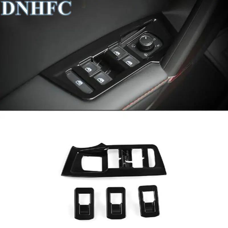 

DNHFC для Volkswagen VW Tiguan 2017 LHD интерьерное украшение дверное окно переключатель крышка планки автомобильные аксессуары Автомобильный Стайлинг