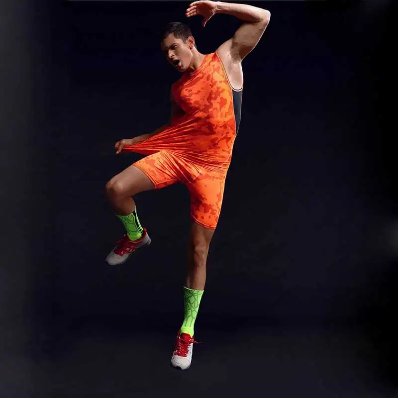 Мужские профессиональные комплекты для фитнеса Быстросохнущий тренировочный