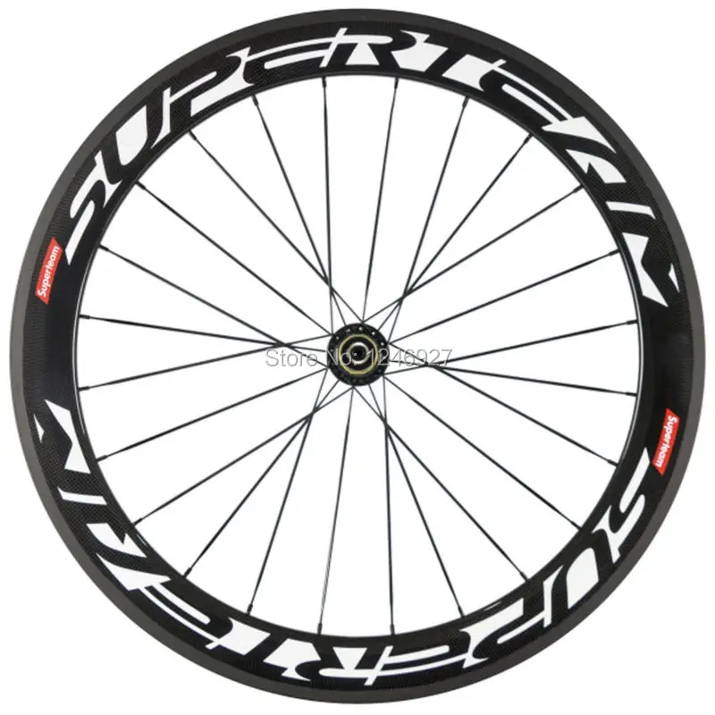 Карбоновые колеса Superteam для дорожного велосипеда шириной 60 мм карбоновые 23