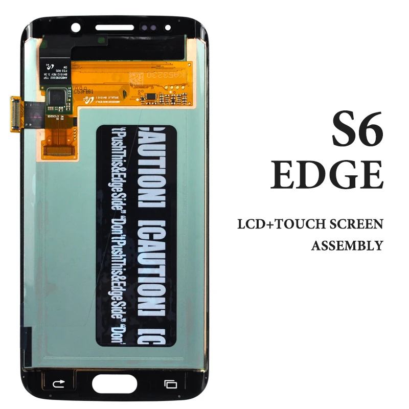 ЖК дисплей для Samsung S6 edge белый синий золотой зеленый протестированный AMOLED
