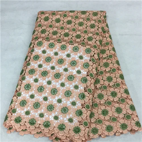 TX288 Free Shipping!! Multi Color lace African Cord Lace / Cupion Chemical for Party Dress 5Yards piece | Дом и сад