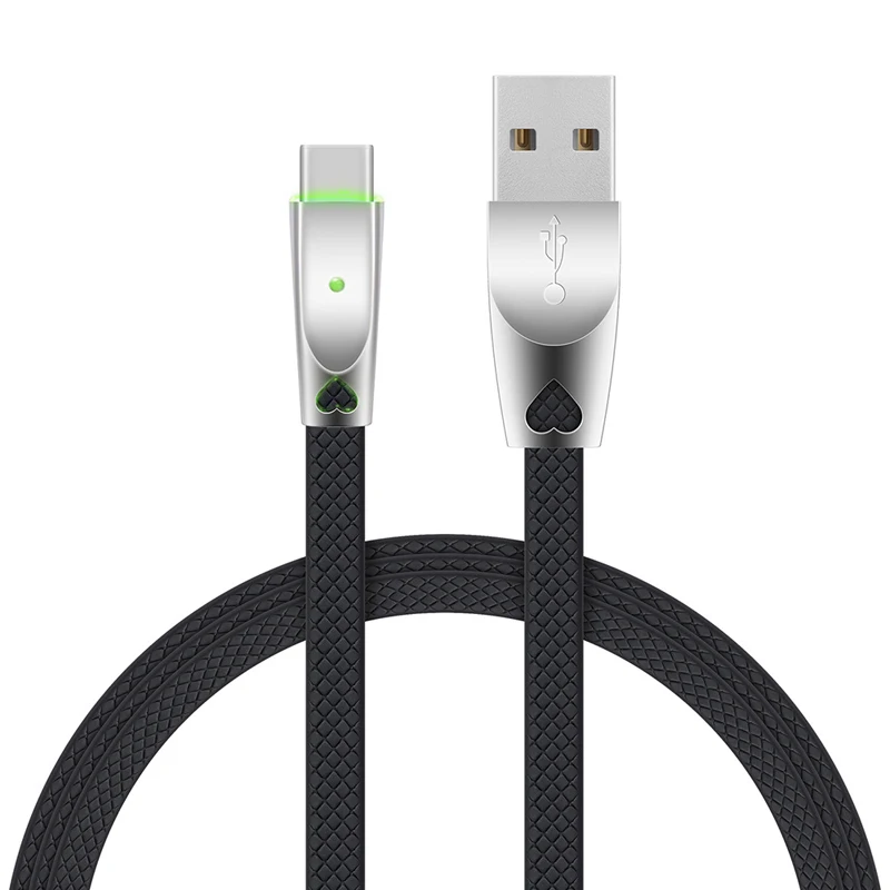 Кабель EtopLink USB Type-C нейлоновый плоский для передачи данных с медным проводом со