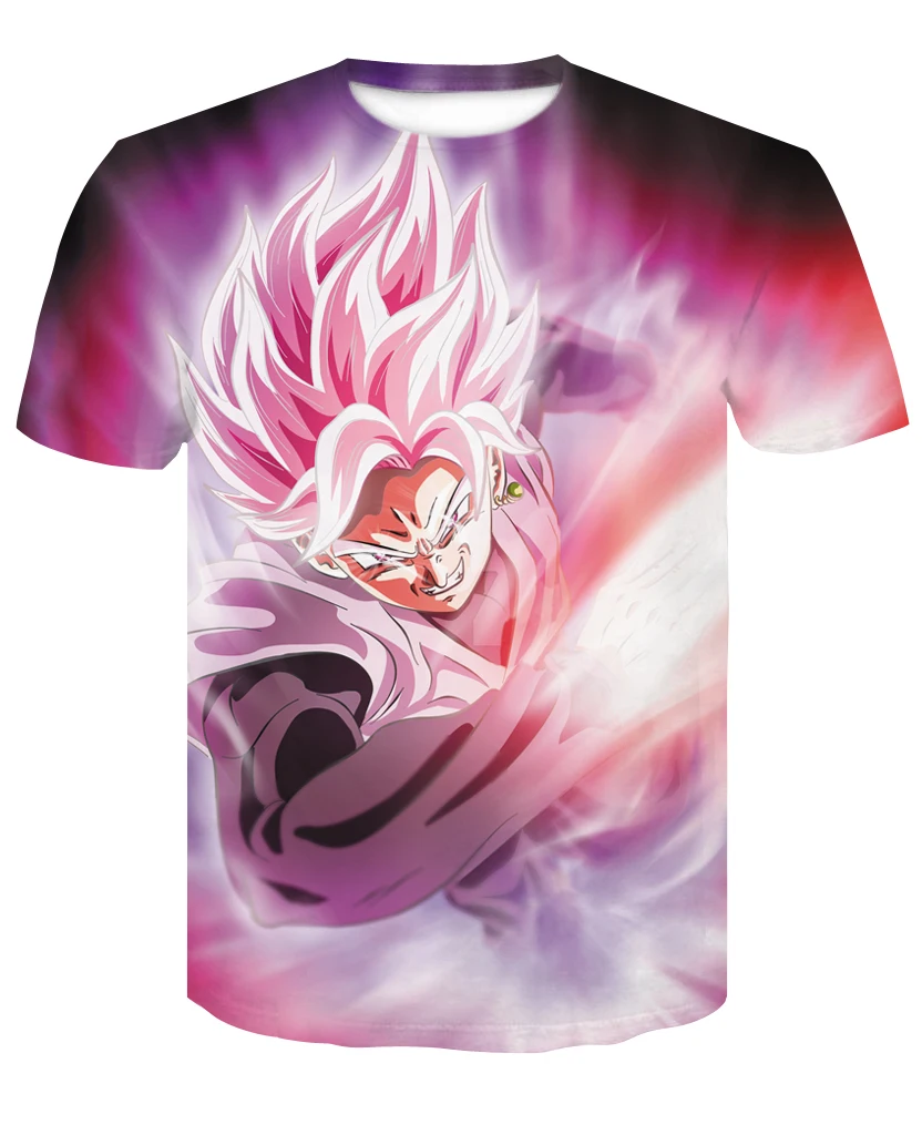 2018 Лето мультфильм футболка Для мужчин/Для женщин аниме Camiseta Dragon Ball печати 3D