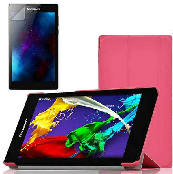 1x Защитная пленка для экрана ультратонкий кожаный чехол книжка с подставкой Lenovo