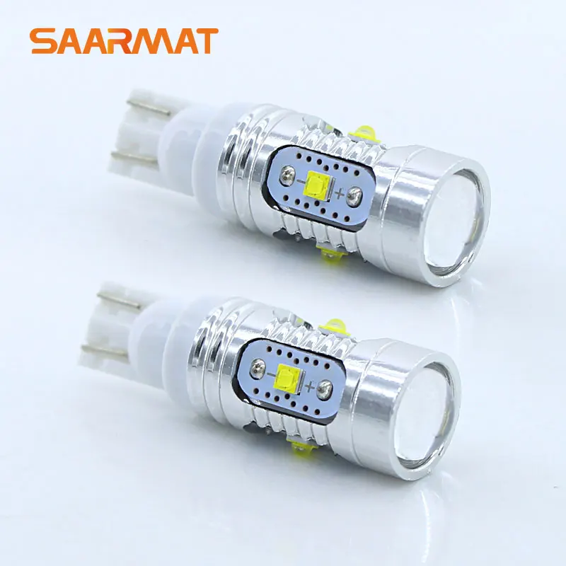 Комплект из 2 предметов белая T10 25W 168 921 XBD чипы светодиодный Обратный DRL светильник