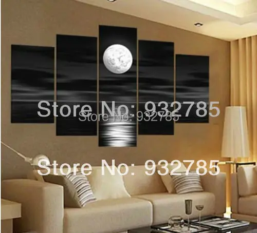 Бесплатная доставка! Черно-белый цвет фотообои настоящая Ручная роспись