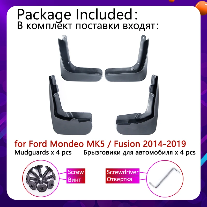 Для Ford Mondeo MK5 Fusion 2014 ~ 2019 крыло для автомобиля крылья Брызговики аксессуары 2015 2016