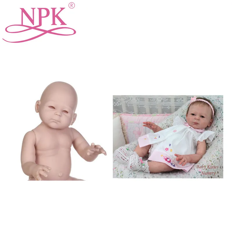 NPK 20 дюймов около 51 см Bonecas Bebes Reborn Doll Kit Baby Reborn Girl Doll наборы для DIY модные куклы для девочек детские игрушки DIY куклы
