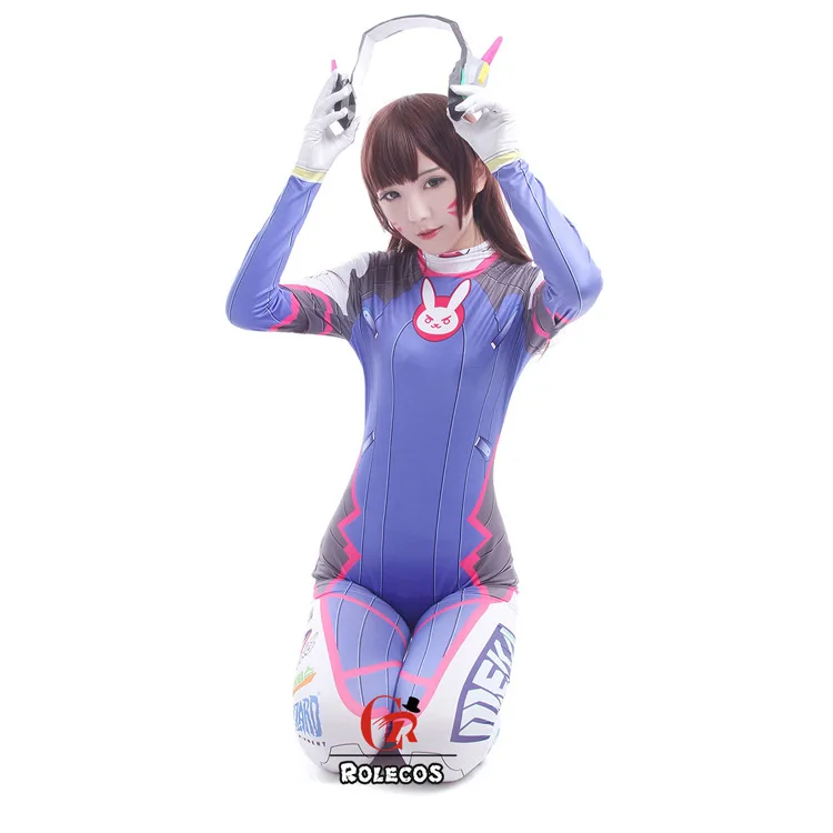 Женский костюм D VA на Хэллоуин два зентай спандекс бесплатная доставка 2019 |