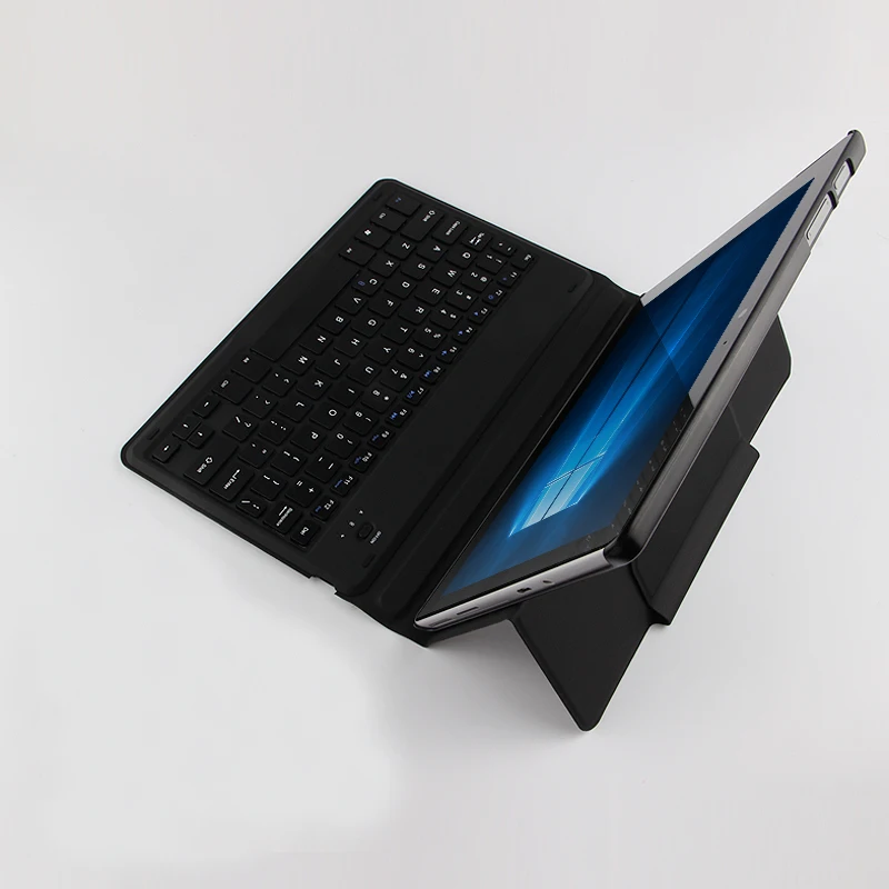 Тонкая беспроводная Bluetooth клавиатура с подставкой кожаный чехол для Microsoft Surface GO