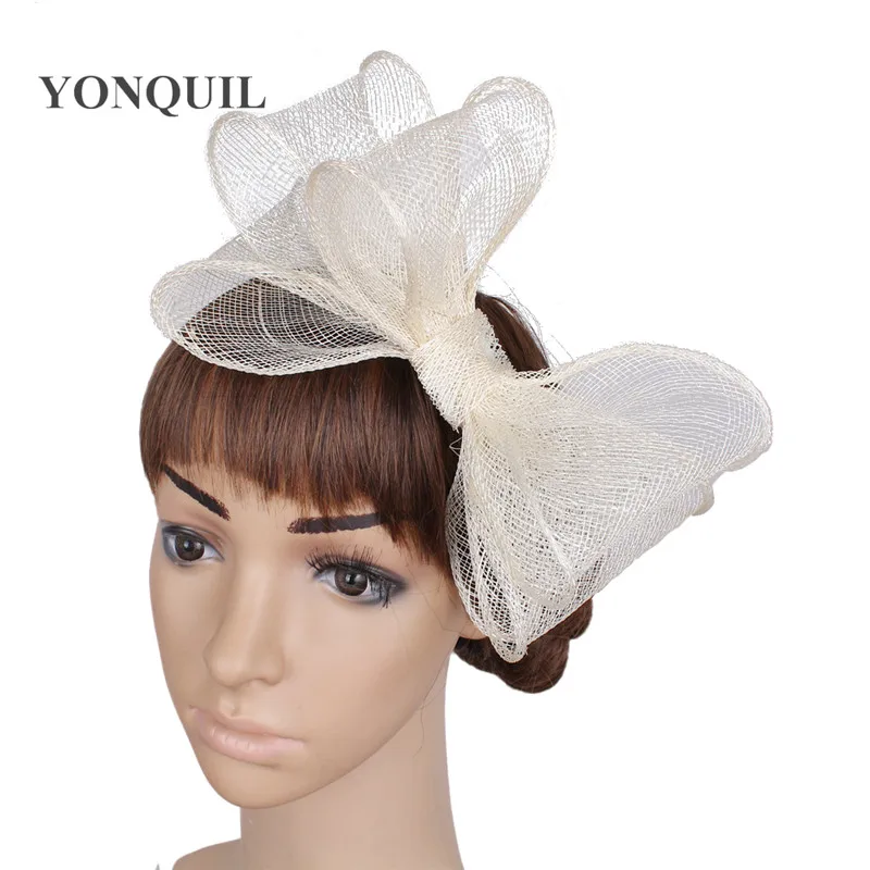 

21 Colors For Select Bowknot Sinamay Fascinators Wedding Hair Accessories Cocktail Party Hats Bridal Fascinators 6Pcs/Lot