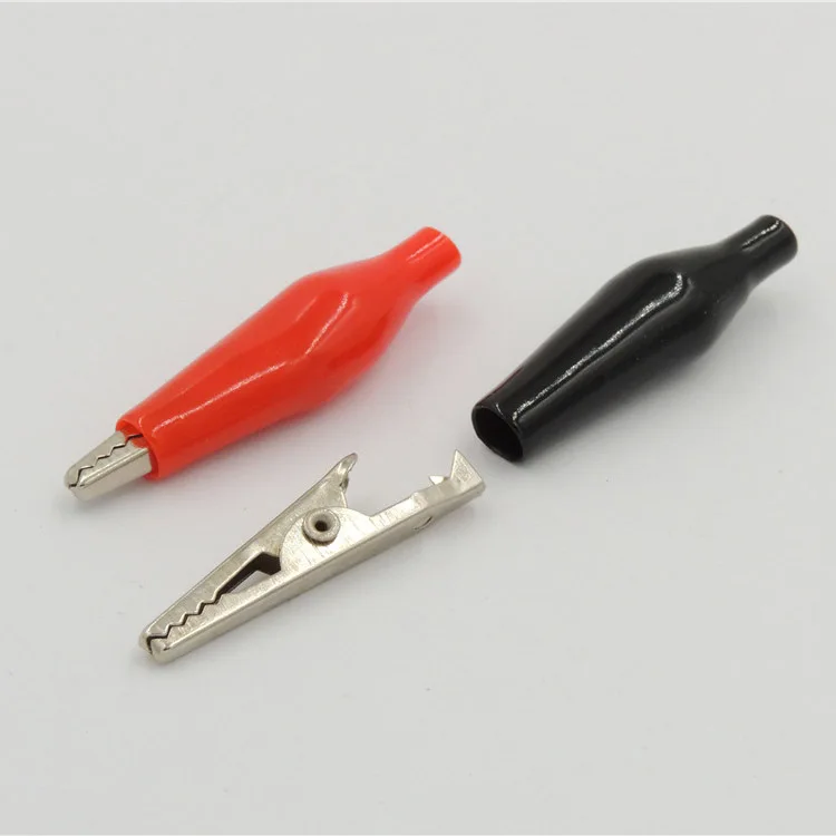 

Металлические зажимы челюстного типа «крокодил» Электрический тест 35 мм размещение свинца красный черный 20 шт