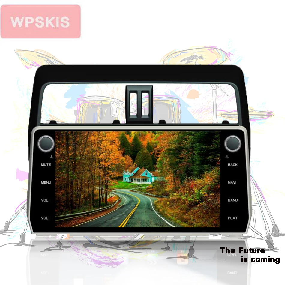 Octa Core Android 9 1 Автомобильный видео dvd плеер аудио a/v с 3/4g wifi gps монитор для Toyota Prado 2018