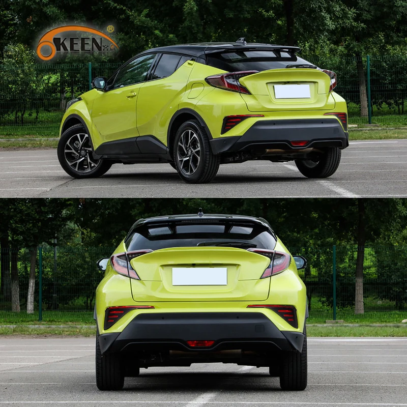 OKEEN для TOYOTA C-HR ЧР DRL Вождения Лампы задний бампер светильник дневного противотуманный фонарь стоп-сигнал светильник s 2 шт