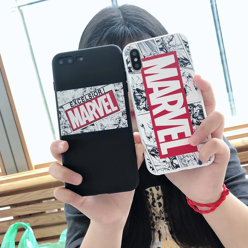 Модные 3D тисненые Мстители сгущенные скраб ТПУ чехол для iPhone 6 6splus 7 8 plus X Xs Max XR
