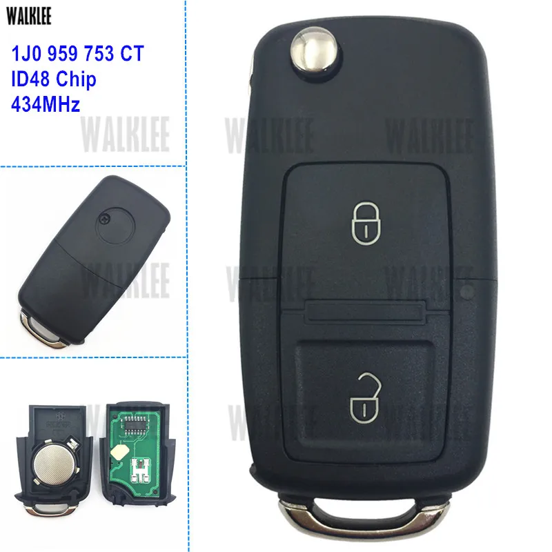 WALKLEE 1J0 959 753 CT пульт дистанционного управления для SKODA Fabia Superb Octavia 1J0959753CT