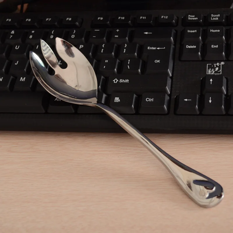 1 шт. нержавеющая сталь Западная посуда салат вилка ложка Сердце Декор