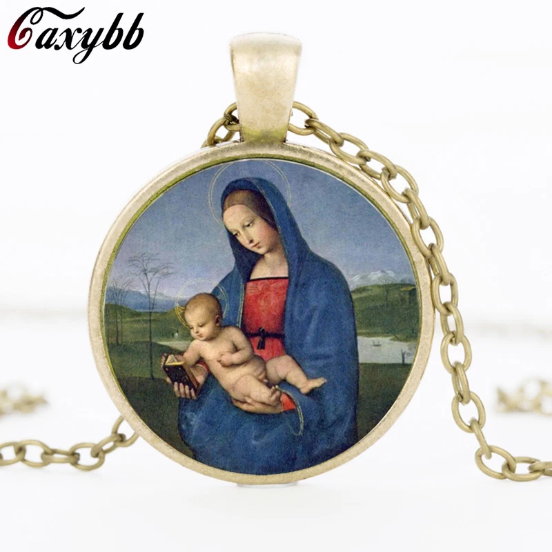 Лидер продаж ожерелье с подвеской в виде Девы Марии матери ребенка женская