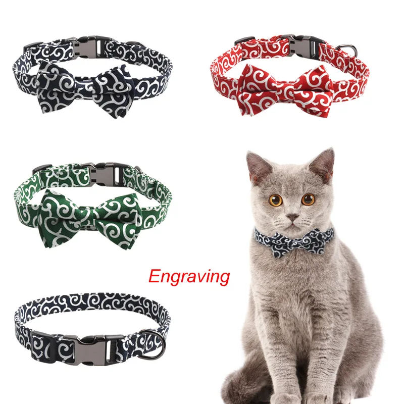 

pawstrip Custom Dog Collar Engraved Dog Tags ID Name Phone Personized Cat Collar Soft Leather Dog Collars Chihuahua Puppy Leash