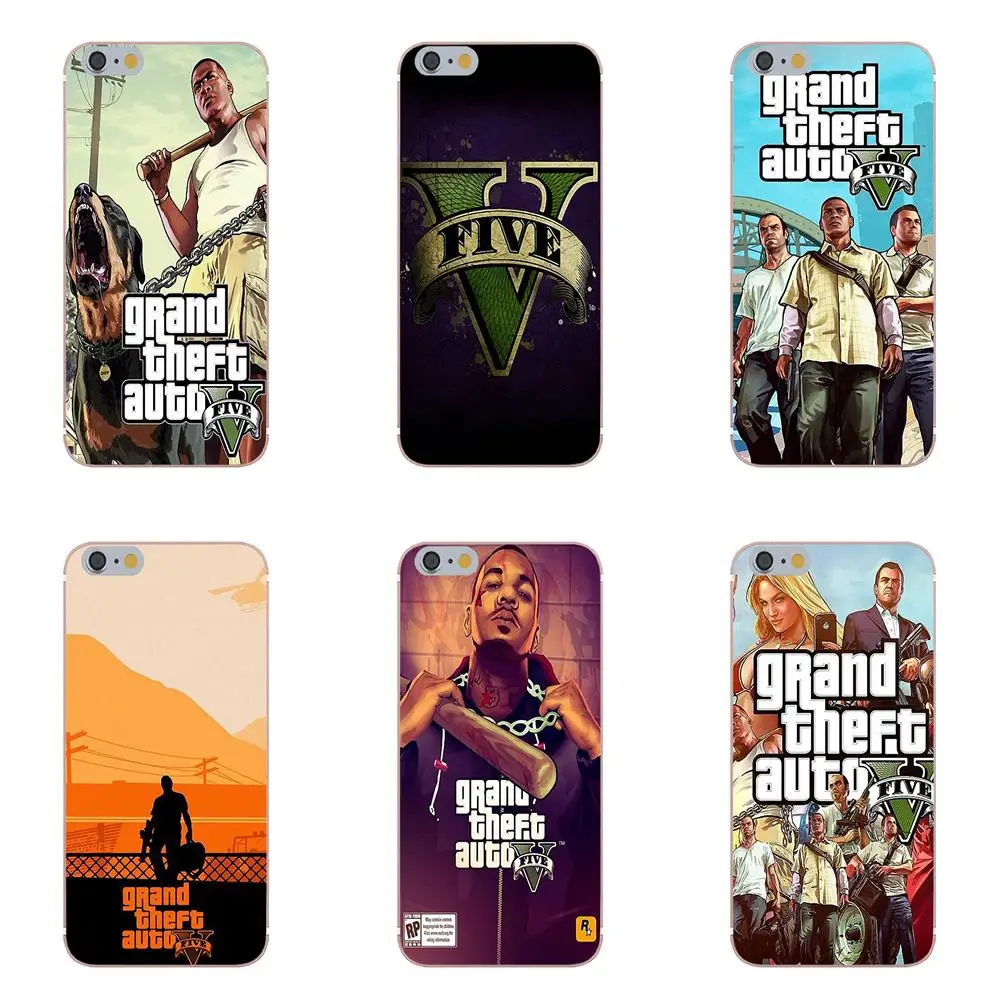 Мягкие чехлы из ТПУ чехол для Xiaomi Redmi 5 4A 3 3S Pro Mi4 Mi4i Mi5 Mi5S Mi Max Mix 2 Note 4 Plus Grand Theft Auto Gta