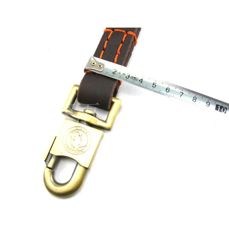 Поводок для собак HSWLL из воловьей кожи короткий ремень немецкой овчарки