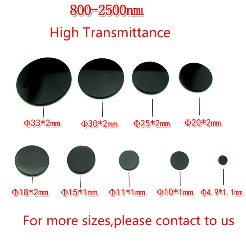 800-2500нм ИК-блок лазерного фильтра 350nm-800nm и высокий коэффициент пропускания от