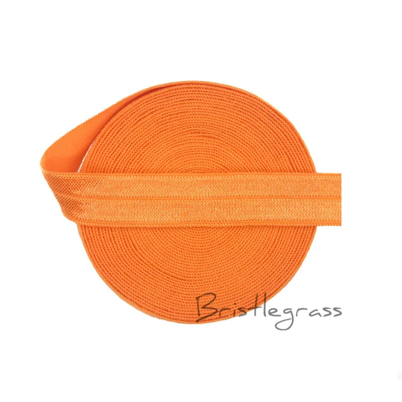 Neon Tanger BRISTLEGRASS 5 ярдов 5/" 1,5 см неоновый сплошной FOE сгибается по эластичности спандекс атласная Детская повязка для волос платье с повязкой кружевная отделка ручной работы шитье - Цвет: Neon Tanger
