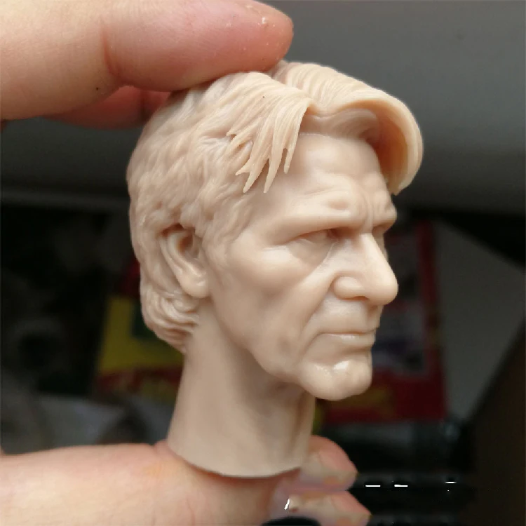

1/6 Han Solo Unpainted Blank Head for 12''Action Figures Bodies