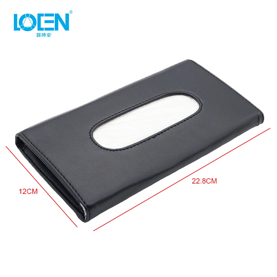 LOEN 1xcar солнцезащитный козырек кожаная салфетка для Audi Ford BMW Benz Peugeot Cadillac Land Rover