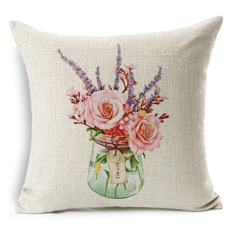 wholesale high quality wedding gift decor pillowcase Nordic Fresh green plants Refreshing home office car sofa cushion cover | Дом и сад