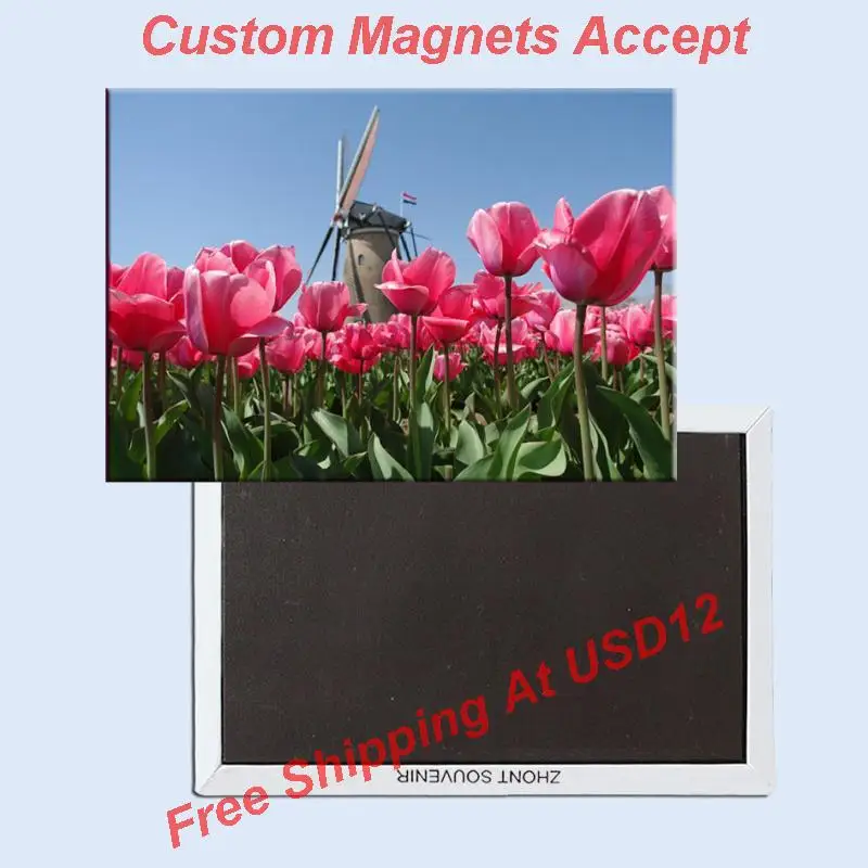 Туристические магниты наклейки для домашнего декора нидерландский тюльпан и