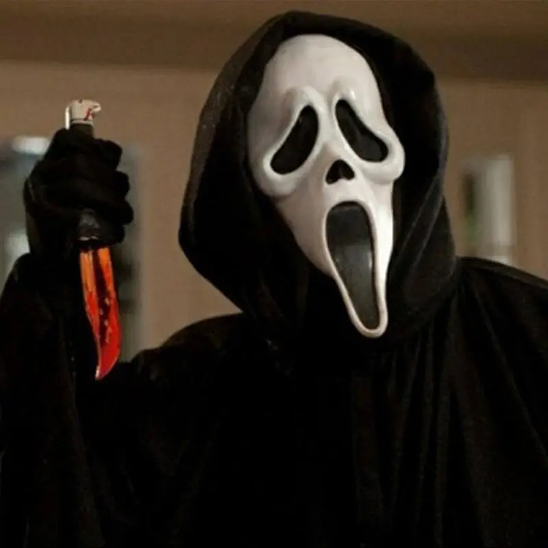 Halloween Scary Mask Skull Ghost Scream Full Face PVC Masquerade Party Dress Adult Costume Festival Cosplay |