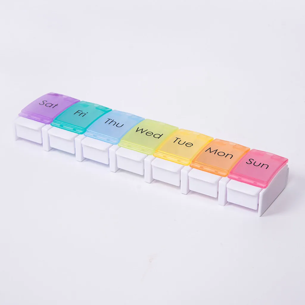 В течении 7 дней Таблетки Окно Медицина диспенсер для таблеток Органайзер Для
