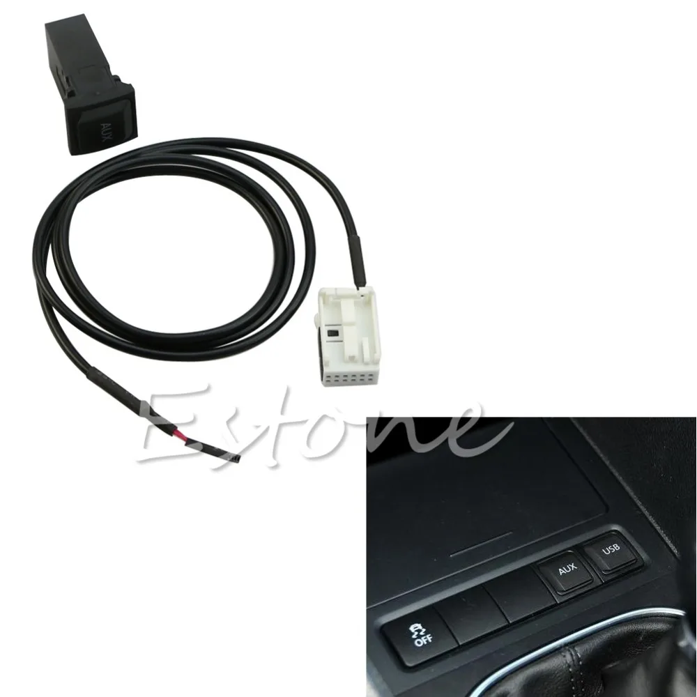 Автомобильный аудиовыключатель AUX + кабель для Jetta MK5 гольфа|rcd510 aux|aux inaux rcd510 |
