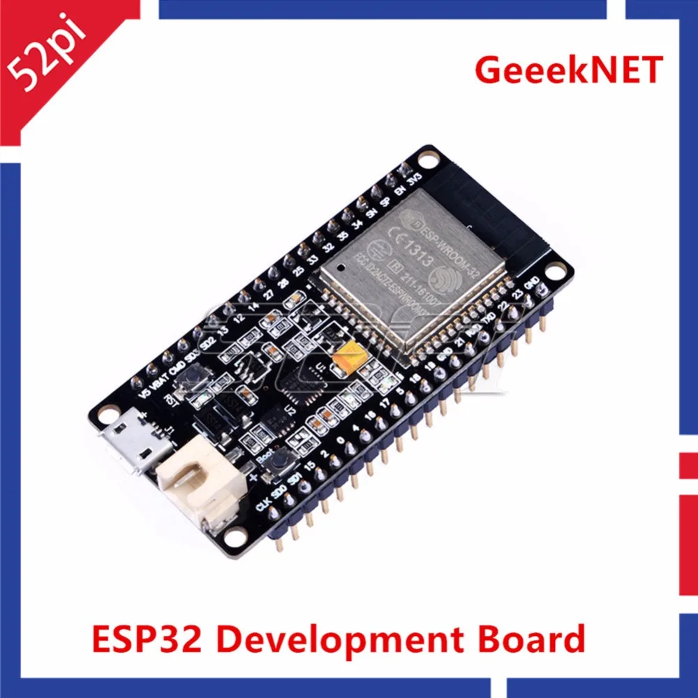 52Pi оригинал! Макетная плата GeeekNET ESP32 с двухъядерным чипом 4 МП настроенная антенна
