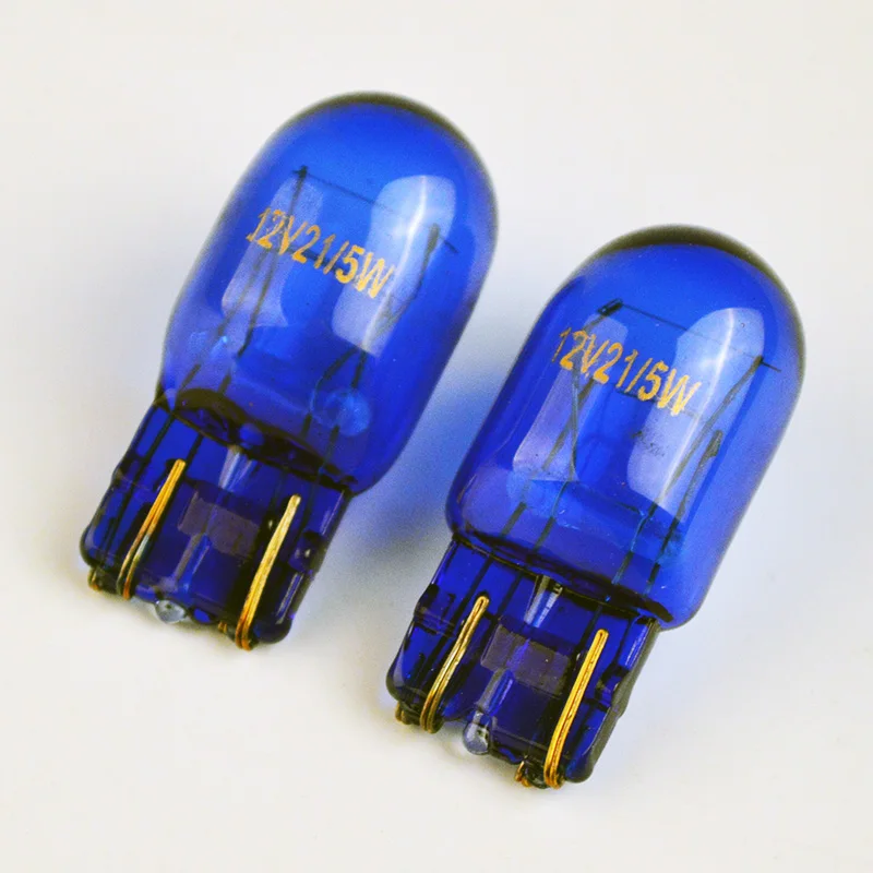 Hippcron T20 W21W 582 7440 W21/5W 580 7443 натуральное голубое стекло 12V 21W 21/5W супер белая