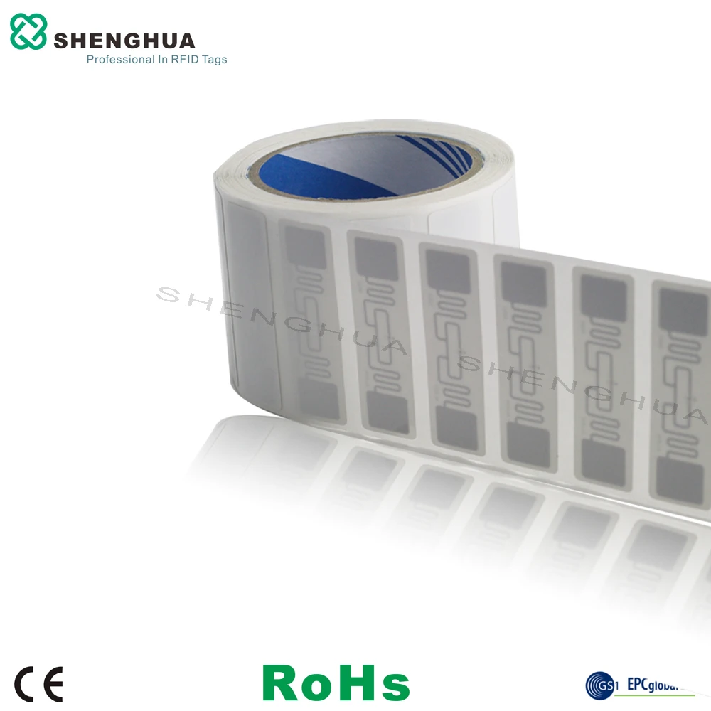 Бирка UHF RfiD чип-антенна Пассивный рулон бумаги большого радиуса действия