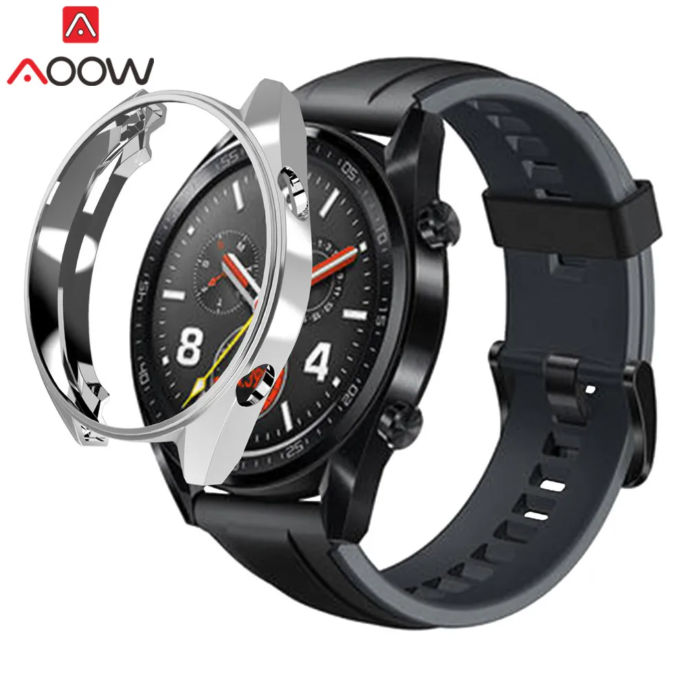Мягкий ультратонкий защитный чехол из ТПУ с покрытием для huawei Watch GT/GT Active Edition, универсальная защитная рамка