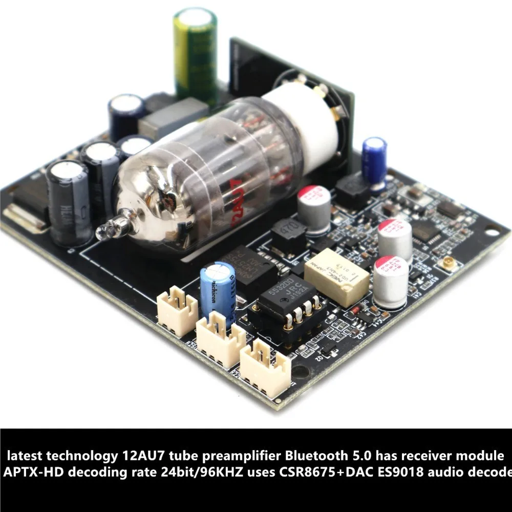 DAC Bluetooth 5 0 CSR8675 APTX HD + ES9018 24 бит/96 кГц декодирования аудио получил GE5814 трубка