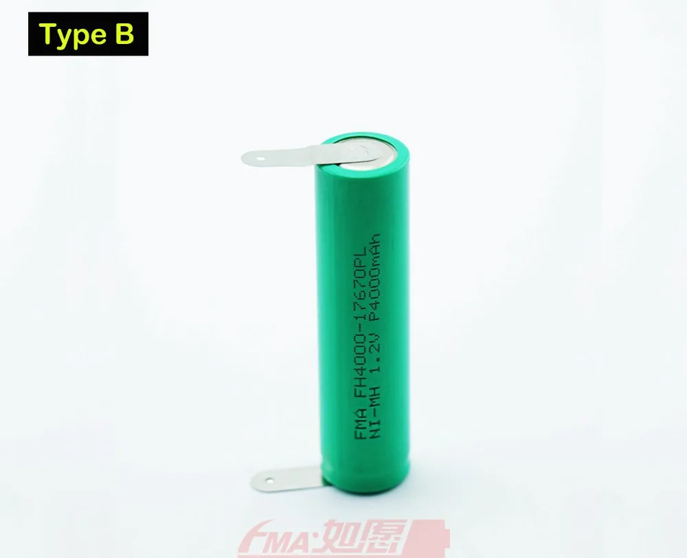 10 шт. Ni MH 17670 4/3A 1 2 V 4000mAh аккумуляторная батарея DIY для ноутбуков|rechargeable battery|battery