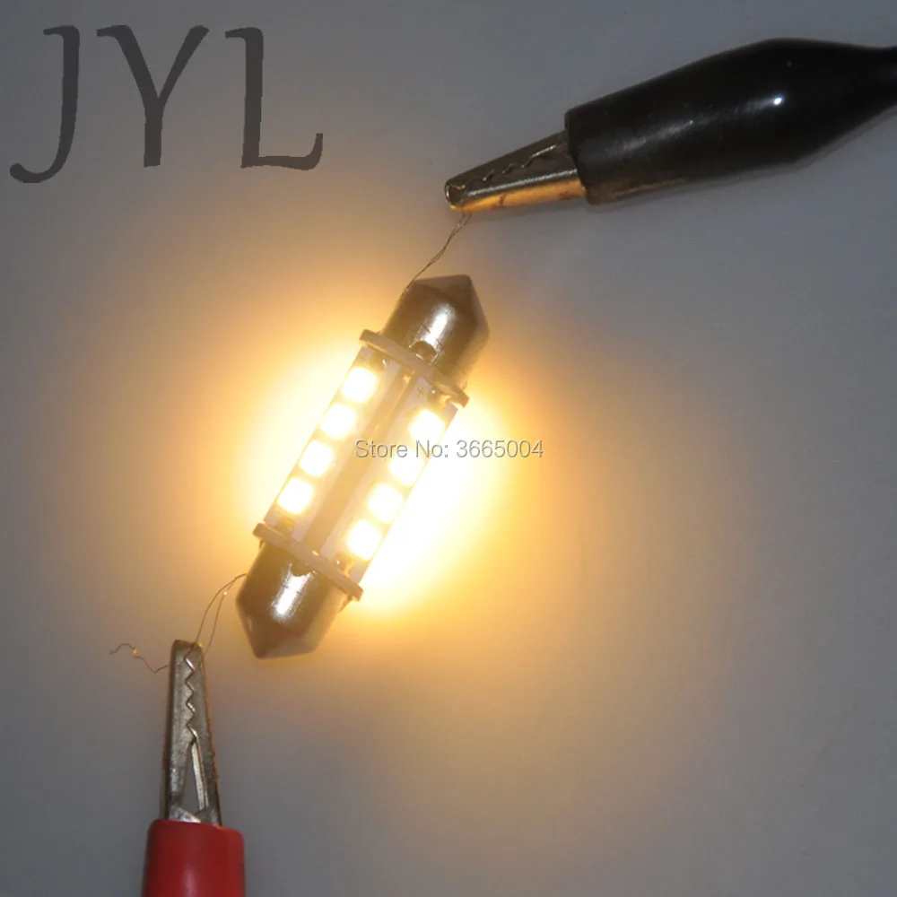 4 шт. 1 55 &quot39 мм 16 2835 SMD теплый белый купол с фестонами Светодиодный лампочки для