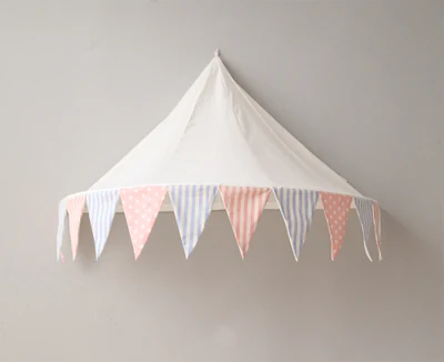 Diameter 100cm Хлопчатобумажная подвесная палатка, детские игровые палатки, детские игровые уголки для чтения, Игровой Домик принцессы, игрушки для детей, украшение стены детской комнаты - Цвет: Diameter 100cm