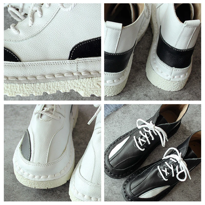 Careaymade-New and modern Genuine leather boots, Pure handmade autumn retro ankle boots, fashion women boots