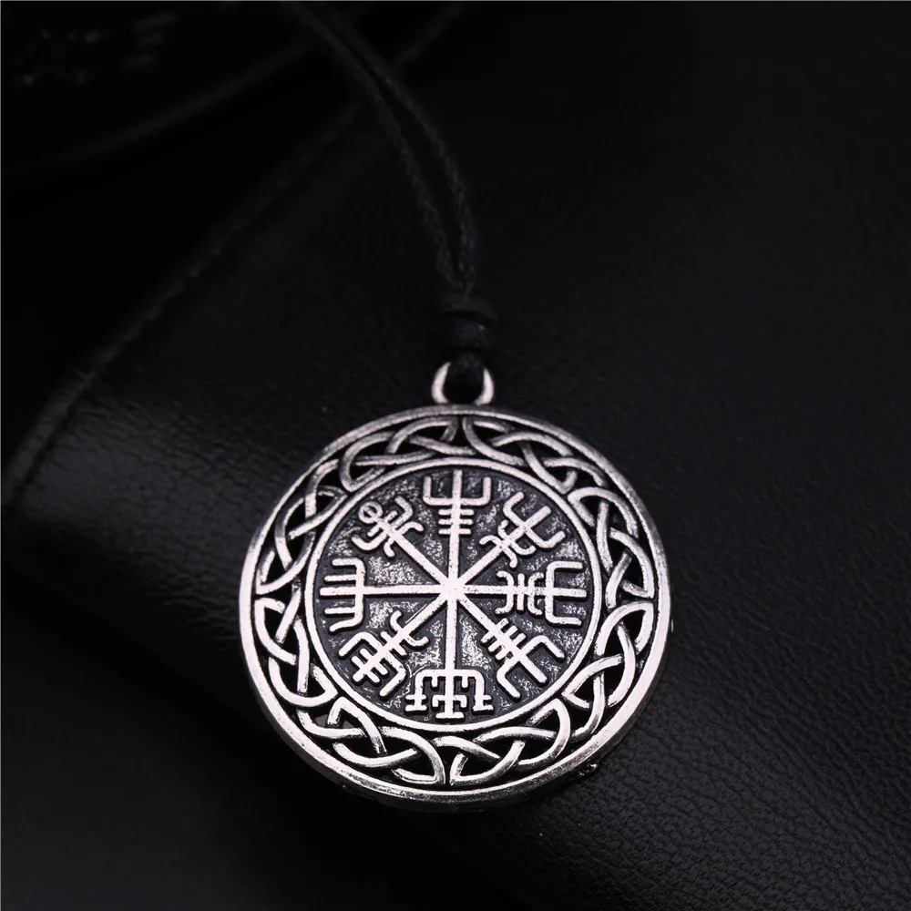 Teamer руны викингов ожерелье Vegvisir подвеска с компасом Odin символ норвежской