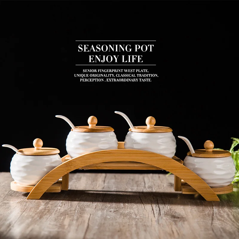 Креативный бытовой керамический горшок для вкуса набор из трех предметов кухни