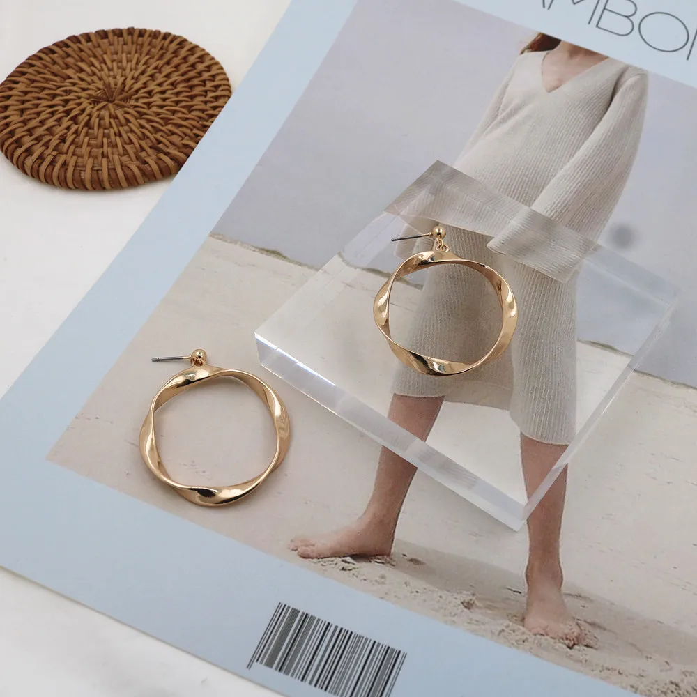 Бесплатная доставка модные ювелирные изделия серьги неправильной формы в стиле