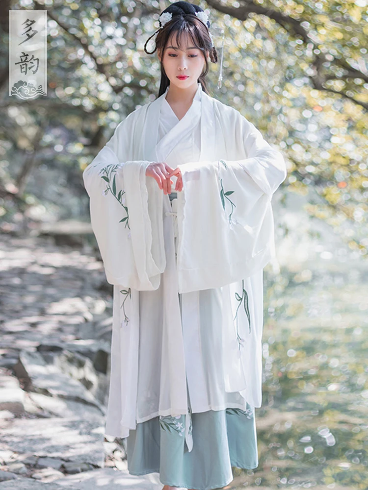 

Новое поступление, женская дизайнерская одежда Hanfu для швейных машин, одежда для восточных представлений, одежда для фестиваля династии Хан...