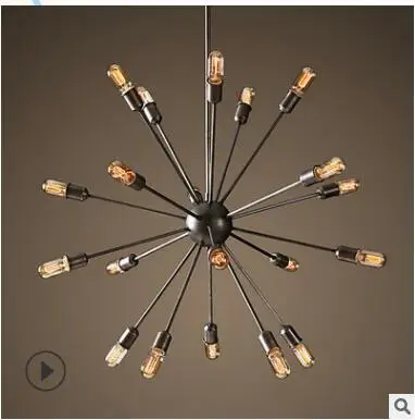Американская Ретро креативная люстра спутник личность Ресторан гостиная кафе